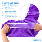  EAZY CASE Fahrradkorb Regenschutz, Wasserfester Korbüberzug, Schutzhülle, Korbabdeckung Wasserabweisend, Regenüberzug Für Fahrradkorb Elastisch, Schutzhaube Für Regen, Dunkelblau, Lila Violett