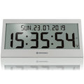  BRESSER LCD Jumbo DCF Funkuhr Wanduhr Farbe: Grau