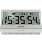  BRESSER LCD Jumbo DCF Funkuhr Wanduhr Farbe: Grau