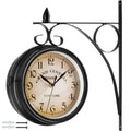  Tectake Wanduhr Vintage Look - Schwarz