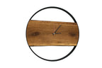  XXL Wanduhr Mit Stahlrahmen Aus Massiver Eiche Ø 58 Cm Von Holz4home® : Ø 58