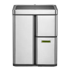  EKO Sensor-Mülleimer Mirage Plus 1x30 L + 2x15 L Mattsilber