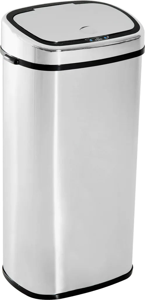  HOMCOM Mülleimer Automatik Mit Sensor Abfalleimer Küche Edelstahl 50/68L Silber (68L)