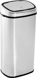  HOMCOM Mülleimer Automatik Mit Sensor Abfalleimer Küche Edelstahl 50/68L Silber (68L)
