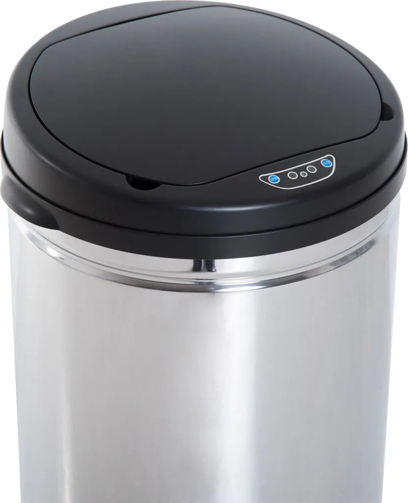 HOMCOM Edelstahl Automatik Sensor Mülleimer Abfalleimer IR Sensor Mit/ohne Inneneimer Rund 50 L