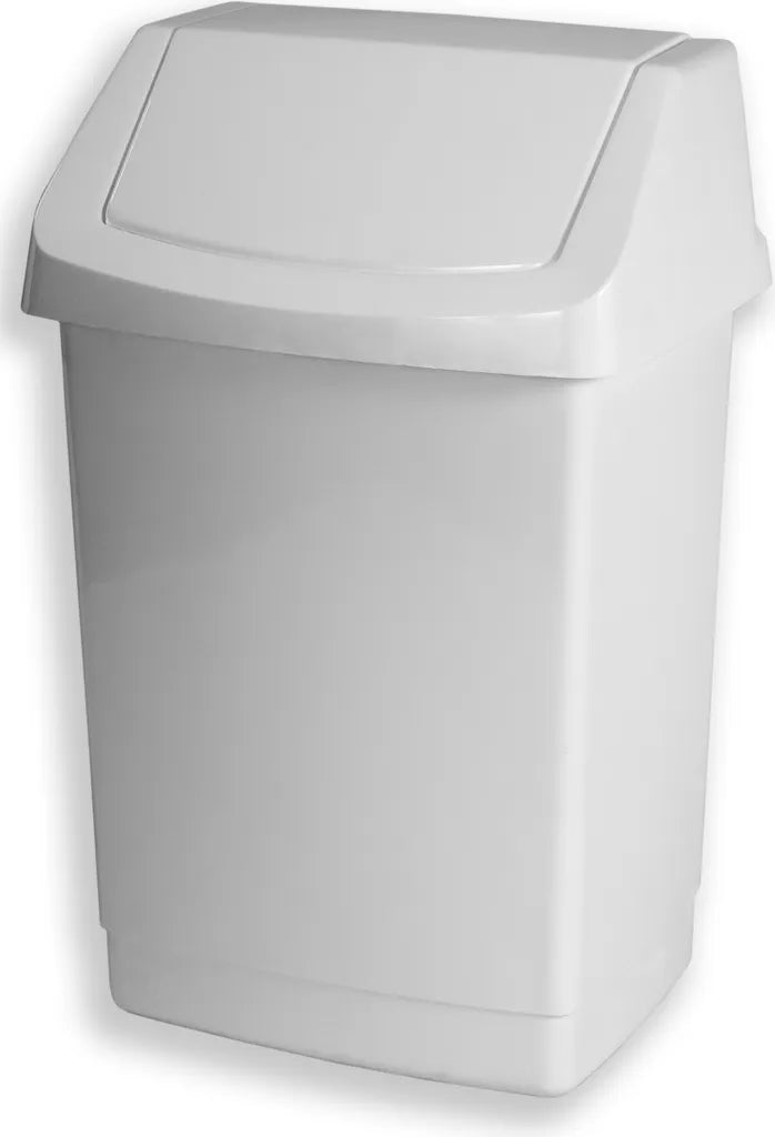  Curver Click It Mülleimer Mit Schwingdeckel 50 L Weiss
