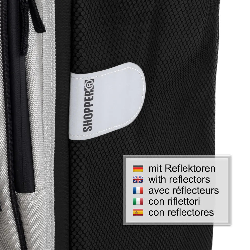  Andersen Shopper Quattro Stahl Höhenverstellbar Mit Rad Ø 15 Und 20 Cm Und 62 Liter Tasche Hydro 2.0 Schwarz Mit Kühlfach