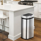  Deuba Sensor Mülleimer 58 L Wasserdicht Automatik Eckig Küche Abfalleimer Müllbehälter Edelstahl