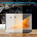  MEDION E75009 Wecker Mit Qi Ladefunktion (Weckstation, Ladestation, Induktives Laden, Temperaturanzeige, Snooze Schlummerfunktion, Timer, Displaydimmer) Silber