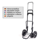  Andersen Shopper Quattro Stahl Höhenverstellbar Mit Rad Ø 15 Und 20 Cm Und 62 Liter Tasche Hydro 2.0 Schwarz Mit Kühlfach