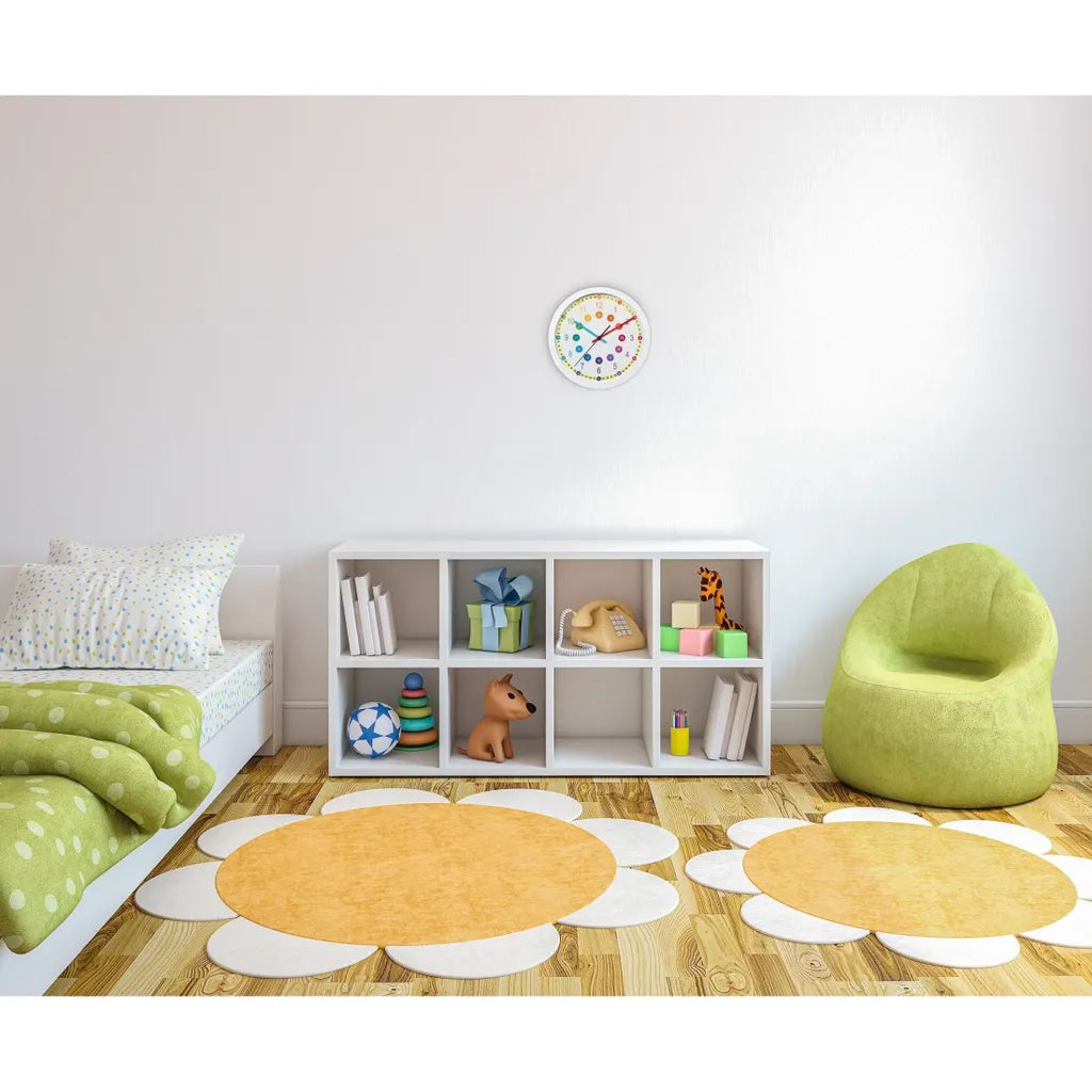  Hama Easy Lernwanduhr Mehrfarbig Weißes Plastikglas