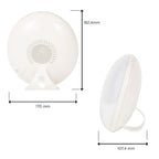  Silvergear® Lichtwecker | Dimmbar Wake Up Licht | Mit 30 Helligkeitsstufen , 6 Lichtfarben Und Verschiedene Natürliche Alarmtöne | Weiß