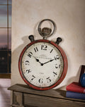  Metall-Uhr „Old Town Clocks“, Große Wanduhr "Old Town Clocks" Ø 35cm, Aus Metall In Antik Optik