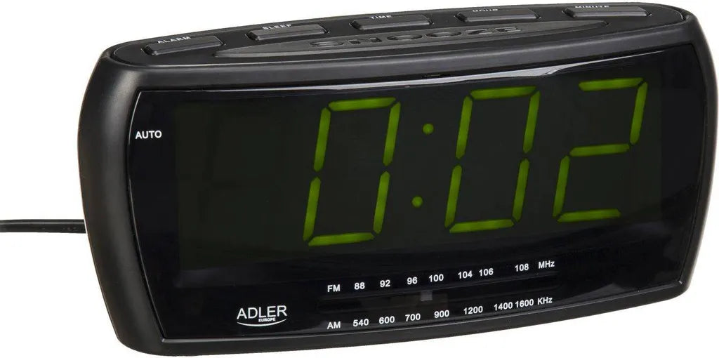  Adler Uhrenradio Radiowecker Mit Extragroßem Display, Dimmbar / Snooze Funktion