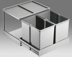  Naber Double Shorty Plus. Abfallsammler, Anthrazit. - Mülleimer