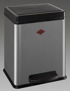  WESCO Treteimer Ökosammler 2x10ltr. 43cm Silber