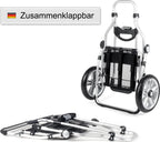  Andersen Royal Shopper Alu Klappbar Mit Kugellagerrad Ø 25 Cm Und 62 Liter Tasche Hydro 2.0 Grau Mit Kühlfach
