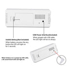  LED Spiegel Digitaler Wecker, Desktop USB Elektronisches Thermometer Am Bett Digitaler Wecker