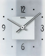 AMS Quarz-Wanduhr, Quarzwerk, 22x36x5cm, 9245