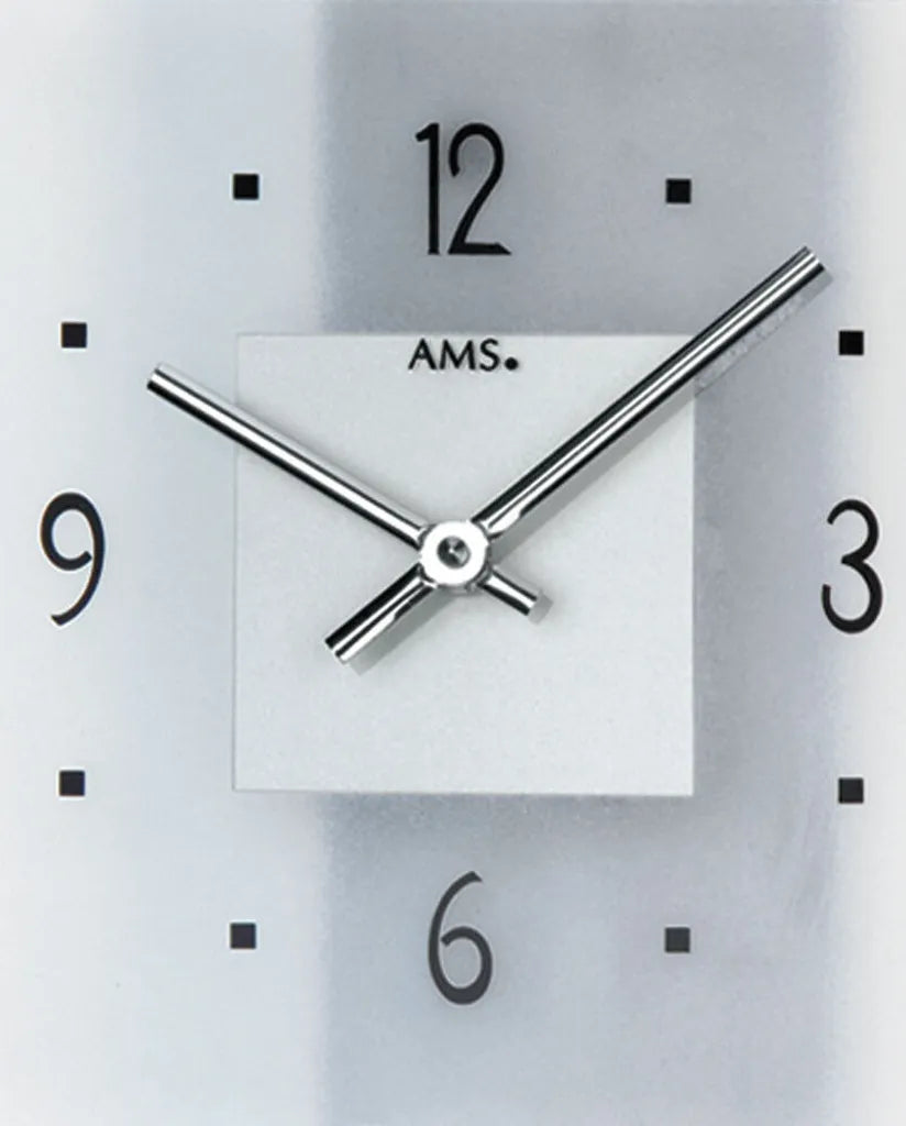  AMS Quarz-Wanduhr, Quarzwerk, 22x36x5cm, 9245