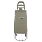  MSV® Einkaufstrolley Einkaufswagen Trolleytasche Einkaufsroller Trolley Roller – Taupe