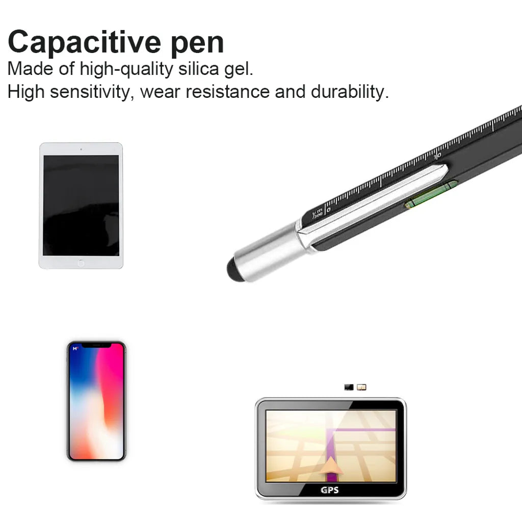  Multi Tool Tech Pen Gadgets Tools Für Männer, Personalisierte Geschenke Für Papa Oder Ihn, Lustiges Geschenk Für Weihnachten, Vatertag, Valentinstag Oder Geburtstagsgeschenke(Schwarz)