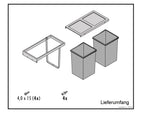  Tandem 2, Abfallsammler Für Frontauszüge, Graphitgrau