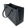  Heimtexland ® Allzweck Filztasche Shopper Tragetasche Filz Einkaufstasche Einkaufskorb Kaminholz Korb Aufbewahrung XL Tasche Typ717 Anthrazit