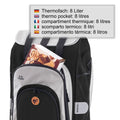  Andersen Shopper Quattro Stahl Höhenverstellbar Mit Rad Ø 15 Und 20 Cm Und 62 Liter Tasche Hydro 2.0 Schwarz Mit Kühlfach