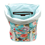  Andersen Shopper Royal Alu Klappbar Mit 3-Speichenrad Ø 25 Cm Und 50 Liter Tasche Basil Bloom Blau, Wasserdicht