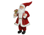  Weihnachtsmann Figur Mit Geschenk 30cm Rot