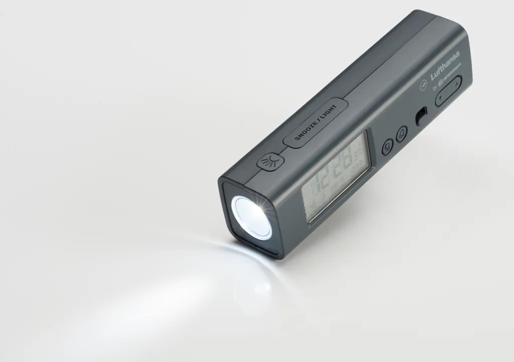  LUFTHANSA Weltzeitwecker Mit Thermometer Und Taschenlampenfunktion