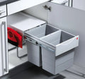  Hailo Mülleimer Küche, Einbau Ab 40 Cm Schrank, 2-fach Abfalleimer