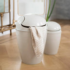  Koziol Schwingdeckeleimer Del M, Abfalleimer, Mülleimer, Organic Recycled, Recycled Desert Sand, 12 L, 1401121