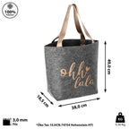  Tasche Shopper Aus Filz 2-fach, (B/H/T) 49x38x1cm