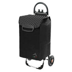  Einkaufstrolley HIMY XL Schwarz Gepunktet Mit 78l Fassung & Seitentaschen