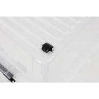  Deuba Aufbewahrungsbox Deckel Stapelbar Transparent Rollen Kunststoff BPA Frei Wohnzimmer Schlafzimmer Kinderzimmer 60L/30L, Volumen:30L