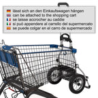  Andersen Shopper Royal Alu Klappbar Mit Metallspeichen-Rad Ø 25 Cm Und 45 Liter Tasche Wismar Silbergrau Mit Kühlfach