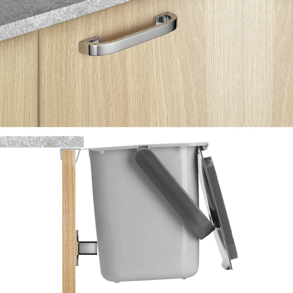  MetaltexAbfallbehälter Bin Tex Mit Deckel 4l Grau, Grau