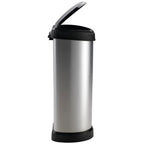  CURVER_DECOBIN Abfalleimer 40L Mit Drücker Silber Metallic_240641