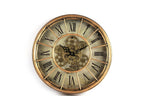  Vintage Wanduhr Mit Zahnrad Ø46,5 Cm | Gold