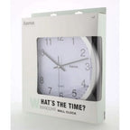  Hama Wanduhr CWA100 00186411 30cm Rund Analog Silber +Batterien