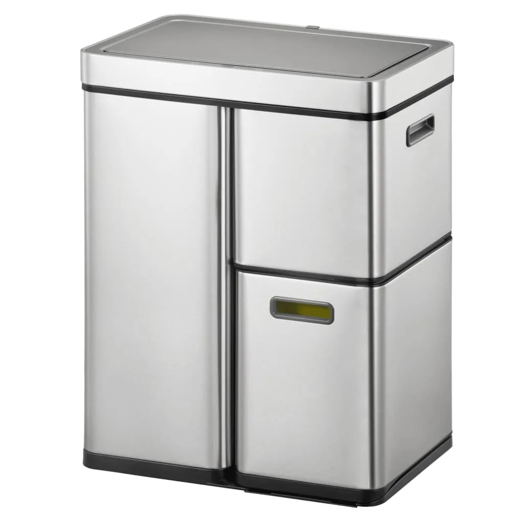  EKO Sensor-Mülleimer Mirage Plus 1x30 L + 2x15 L Mattsilber