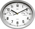  Mebus Quarz-Wanduhr Mit Thermo-/Hygrometer