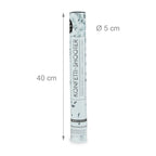  Relaxdays 10 X Party Popper 40 Cm Silber