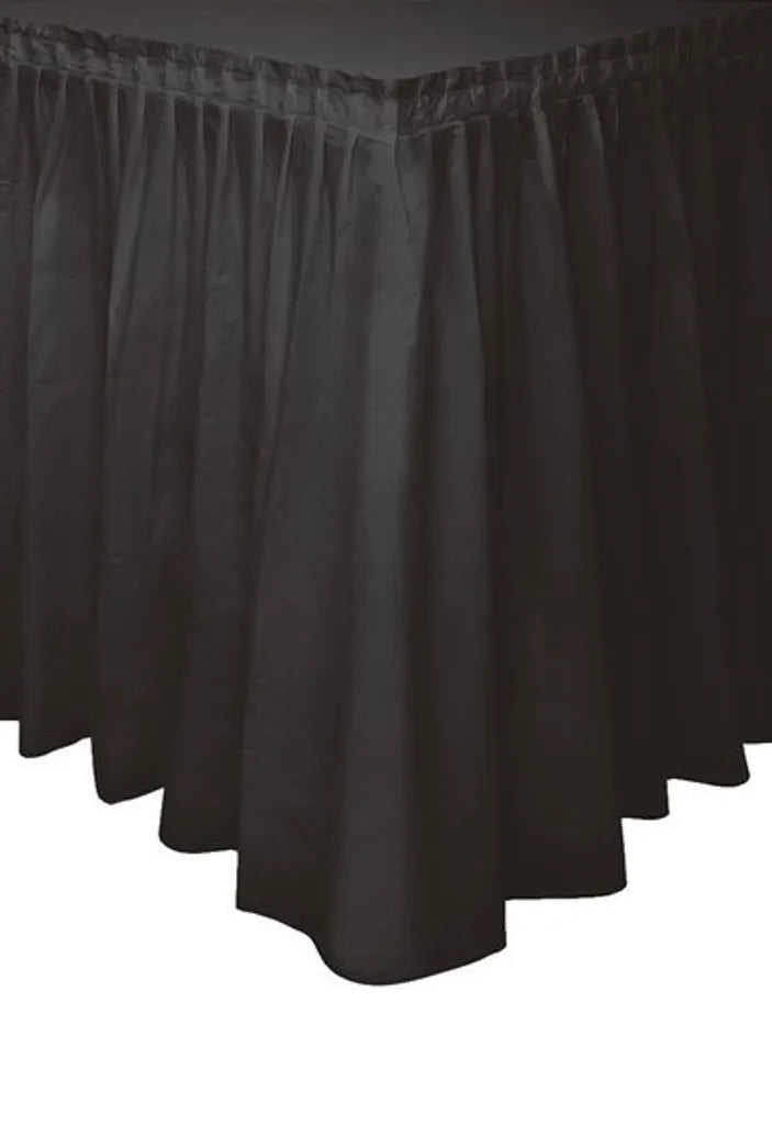  Unique Tischrock Selbstklebend Schwarz 426 X 73 Cm