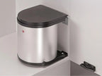  Wesco Rondo Einbaumülleimer - Rund, Silber, Fassungsvermögen 15 Liter
