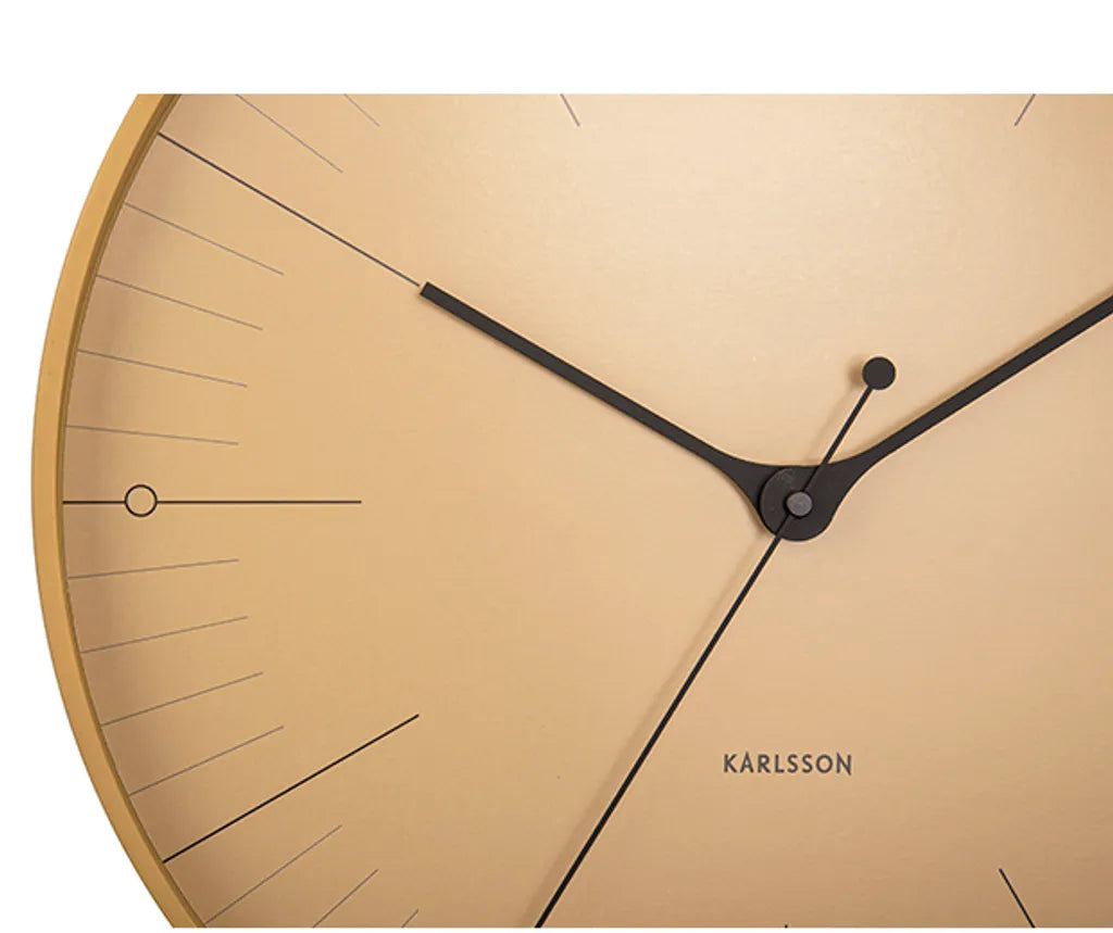  Wanduhr Index - Mustard Yellow By KARLSSON