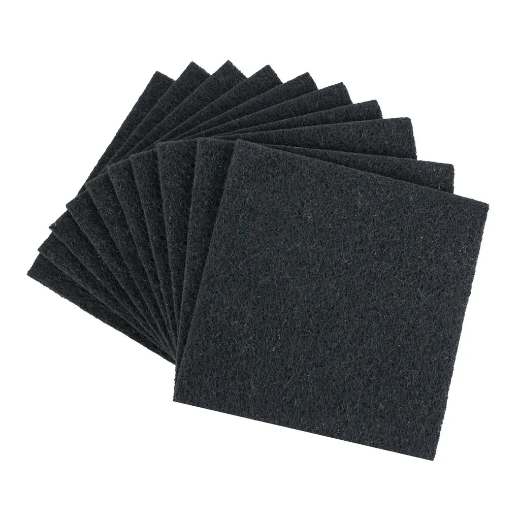  HMF 3789 Aktivkohlefilter Für Komposteimer Und Katzenklo, 10er Set, Schwarz, 125 Mm