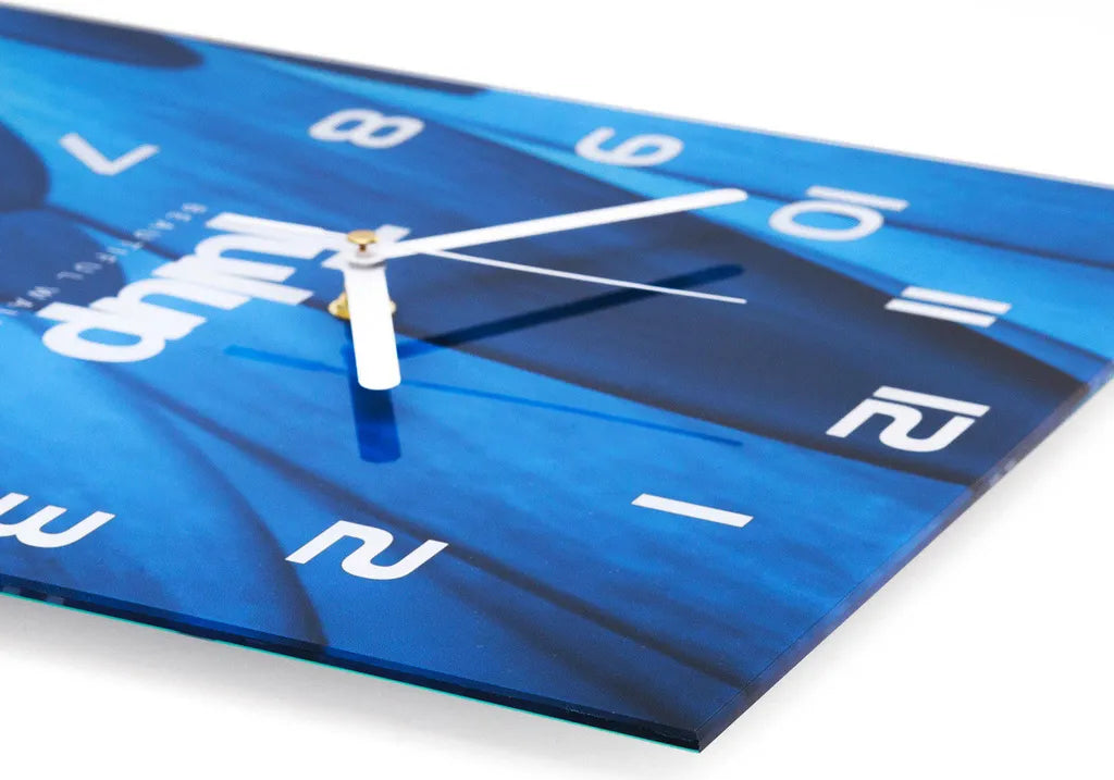  Wanduhr Aus Glas – 30x60 Cm - Glasbild - Glasuhr - Gehärtetes Glas -Gemüse Und Gewürze
